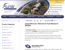 Tablet Screenshot of funkmedical.com